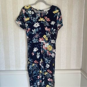 Loft Floral Jumpsuit Size 8 (runs small)